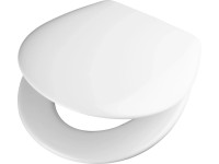 baliv WC sedátko Chusha, duroplast, SoftClose, plastové závěsy, bílá