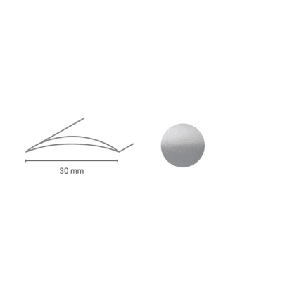 Döllken Profiles Přechodový profil DP 03 S samolepicí 30 x 1800 mm, stříbrný
