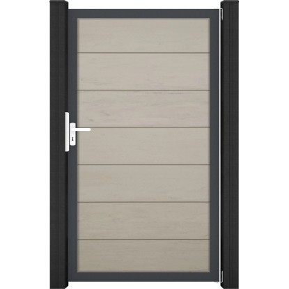 GroJaSolid Grande Branka bílá/antracit DB703, 100 x 180 cm