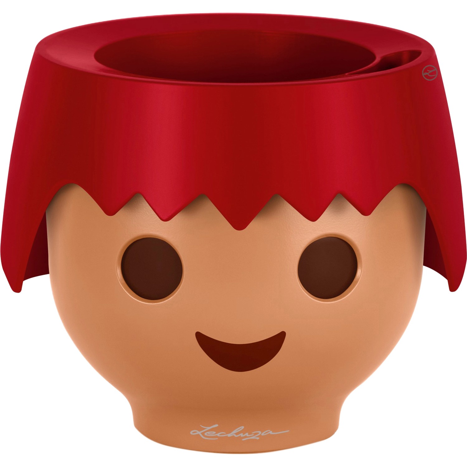 Lechuza Květináč Ojo Color ohnivě červený, 158 x 210 x 210 mm