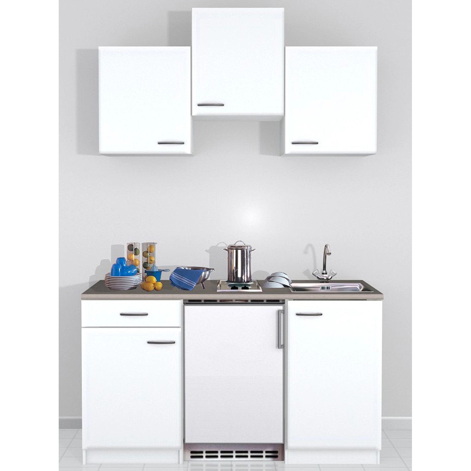 Flex-Well Kuchyně Wito 150 cm/typ 1 - lednice/varná deska