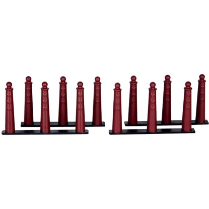 Lemax Vánoční dekorace amsterdamské sloupky 4dílná sada