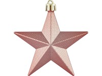 Dekorace na vánoční stromeček hvězda, růžová, 3 ks Dekorace na vánoční stromeček hvězda, růžová, 3 ks