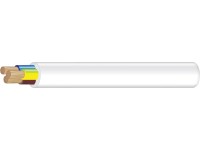 Kabel flexibilní H05VV-F bílý 3 x 1 mm2, 5 m