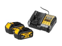 DeWALT Startovací sada 2x 4,0 Ah baterie + nabíječky 18V XR DCB1104M2-QW