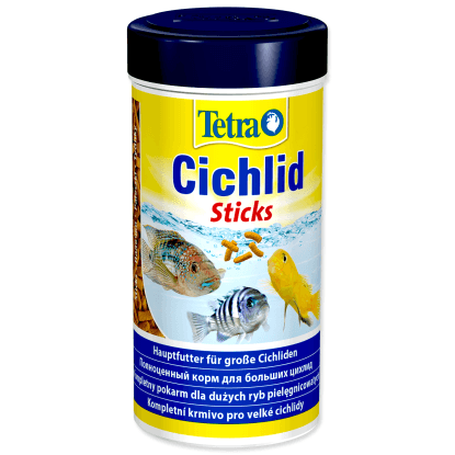 Tetra Krmivo pro všechny druhy cichlid a velké akv. ryby Cichlid Sticks 250 ml
