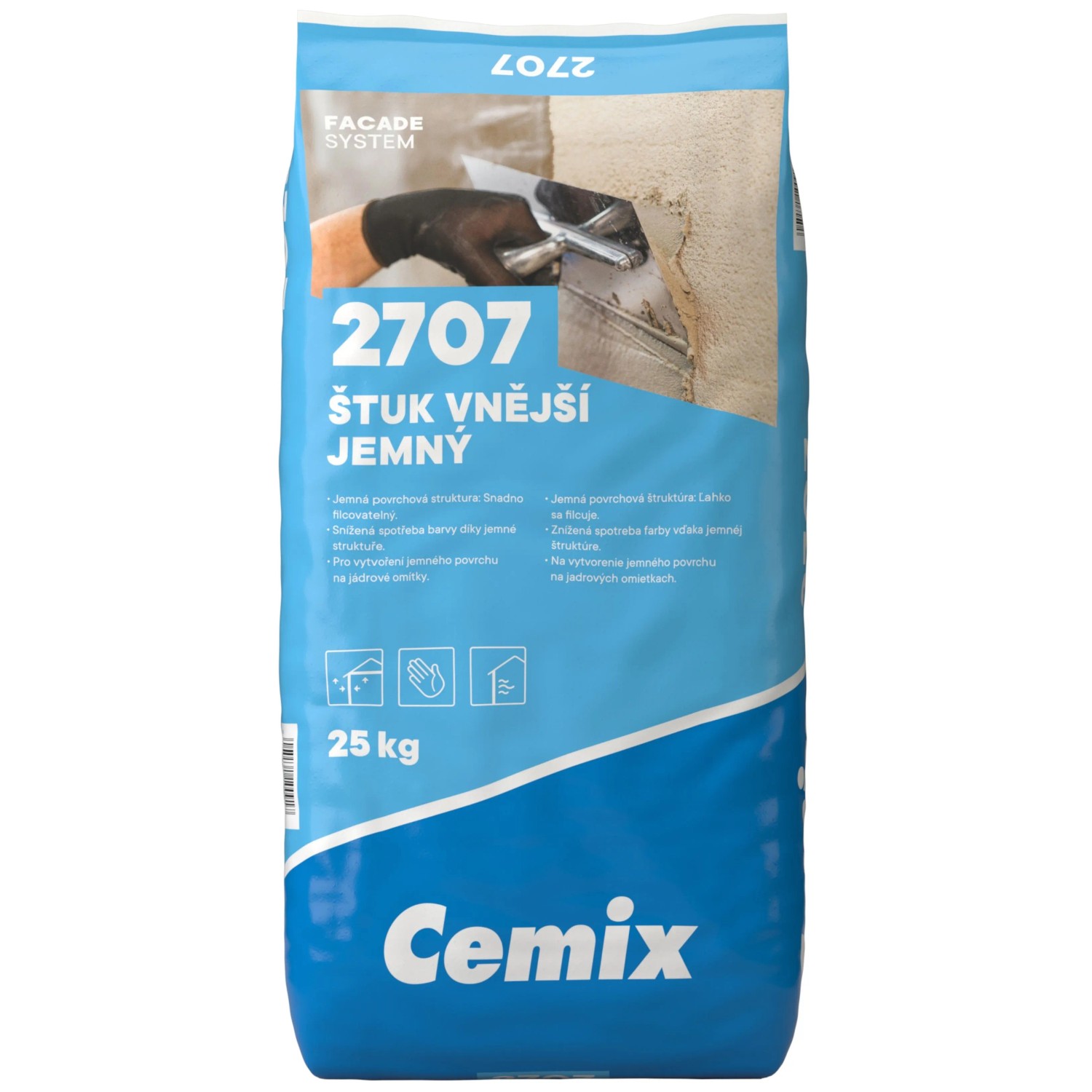 Cemix Štuk Vnější Jemný 25 kg