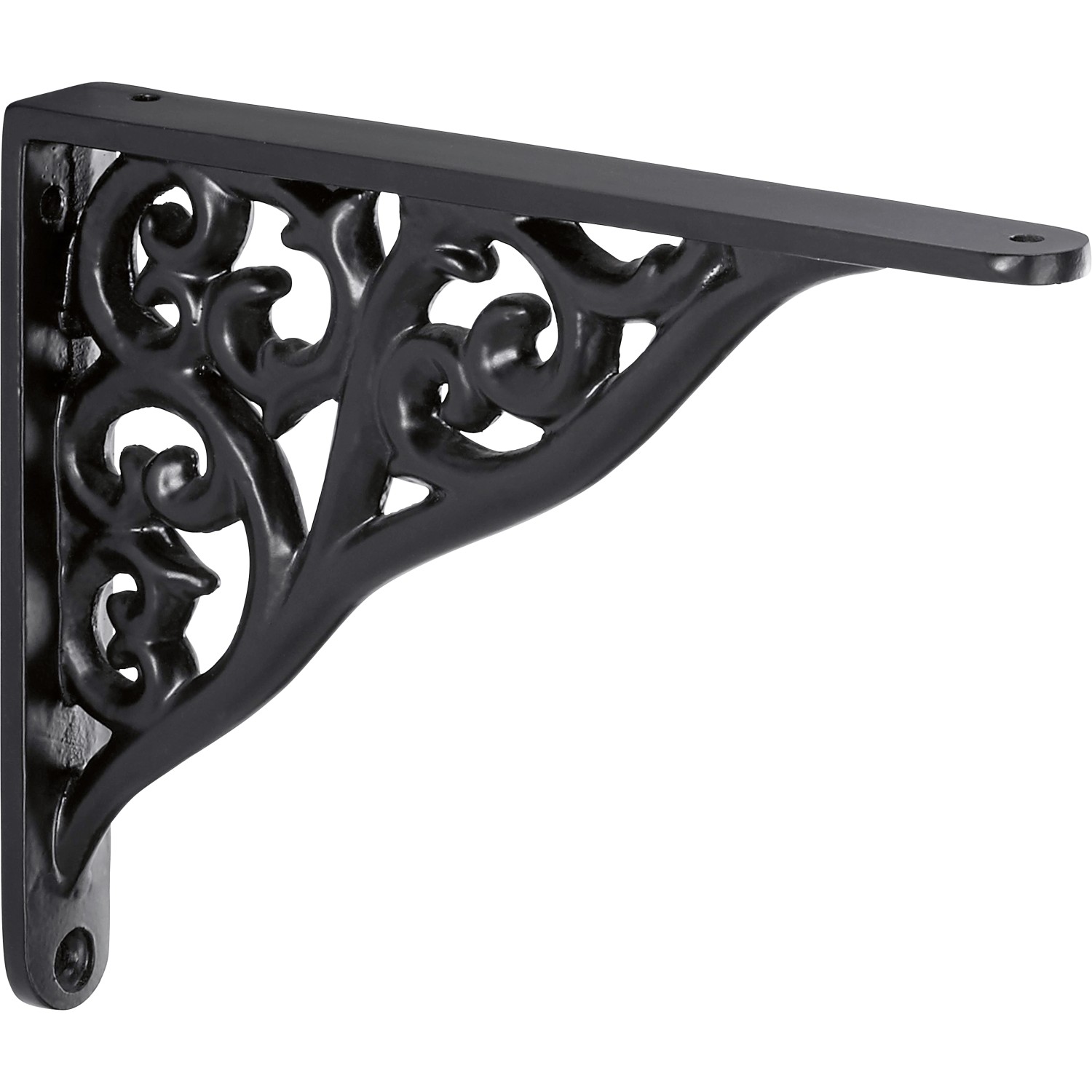 Konzola Baroque matná černá, 150 x 190 mm