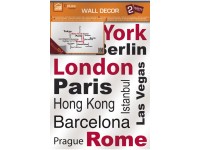 Crearreda Samolepící dekorace Cities Crearreda Samolepící dekorace Cities