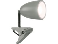 OBI LED lampa s klipem Vidorni šedá