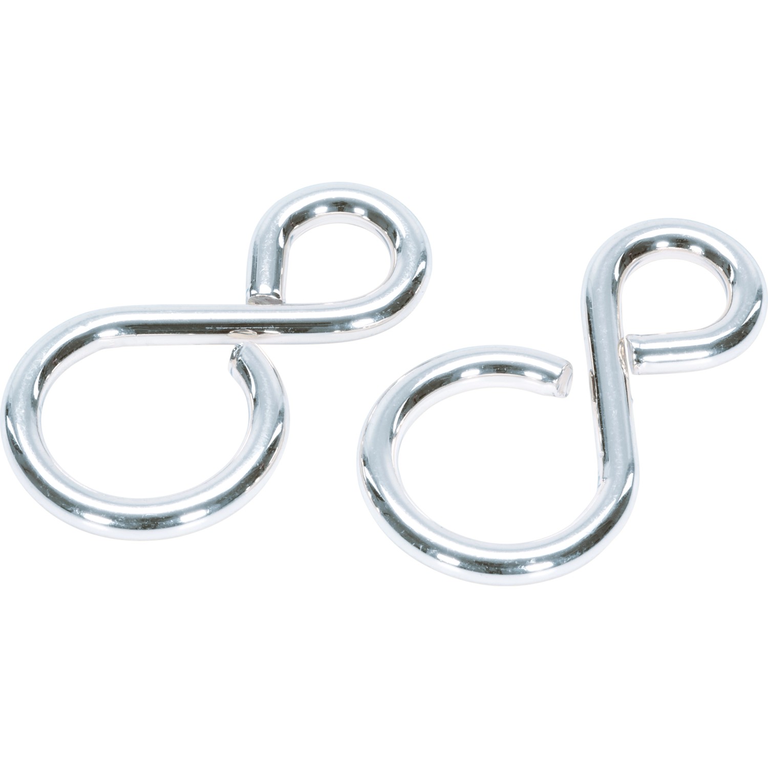 LUX S-hák, poniklovaný, 2 ks, 29 x 16 x pr. 5 mm