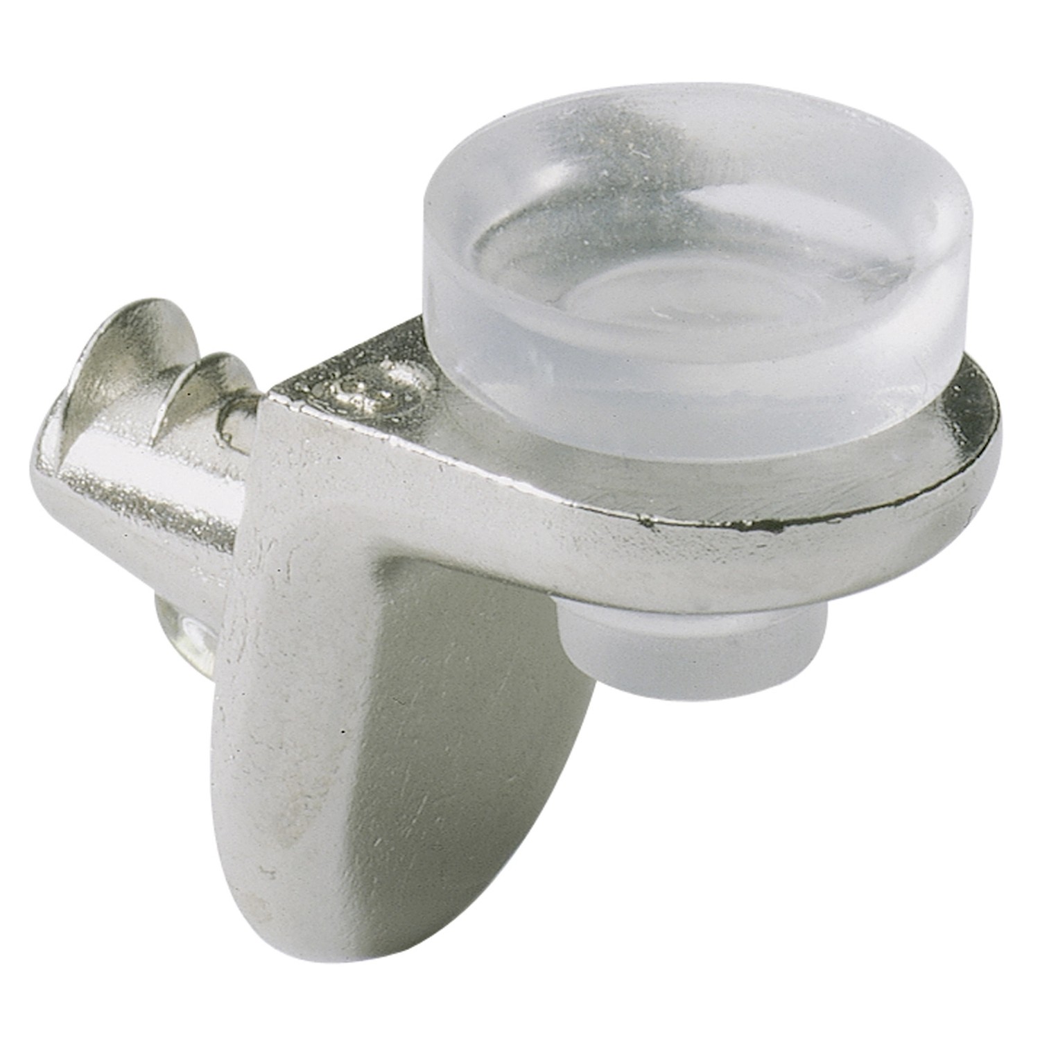 Hettich Nosník skleněných polic Sekura, 5 mm, poniklovaný