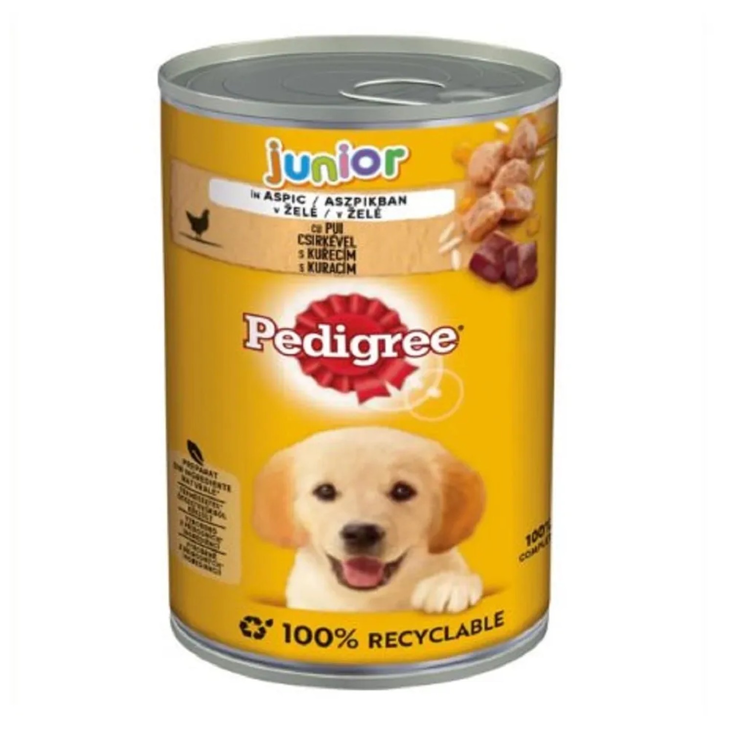 Pedigree Konzerva pro psy Junior s kuřecím, 400 g