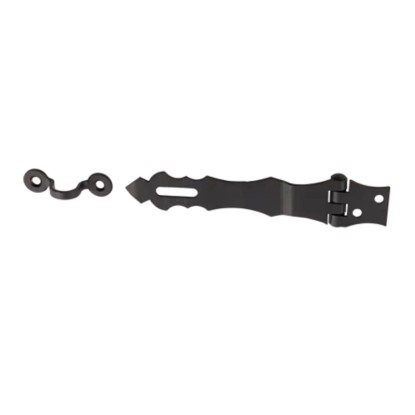 Domax Závěs ozdobný zamykací ZOZ 125, černá duplex, 125 x 30 mm