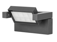 EURAKLES Venkovní svítidlo LUISA 12W 1000lm 4000K IP65 antracit 170 x 90 x 112mm