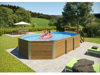 Weka Bazén z masiv. dřeva 594 vč. schůdků a filtrace, 376 x 714 x 116 cm Weka Bazén z masiv. dřeva 594 vč. schůdků a filtrace, 376 x 714 x 116 cm