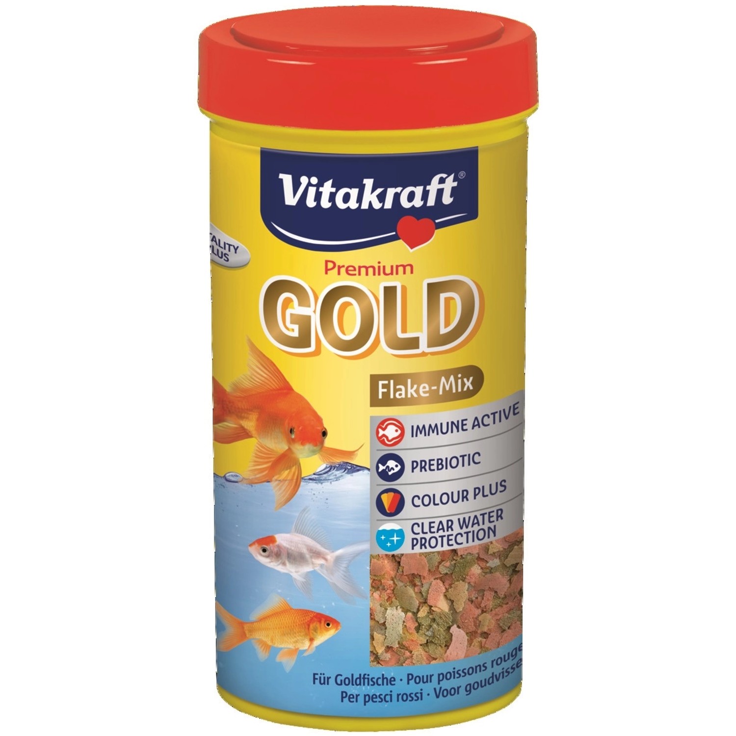 Vitakraft Kompletní krmivo pro akvarijní ryby Premium Gold Flake-Mix 250 ml