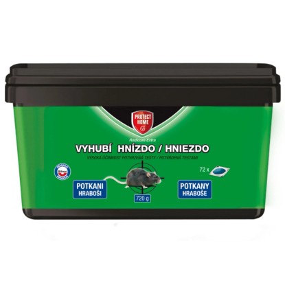 Protect Home Měkká návnada na potkany a hraboše Rodicum Extra 720 g