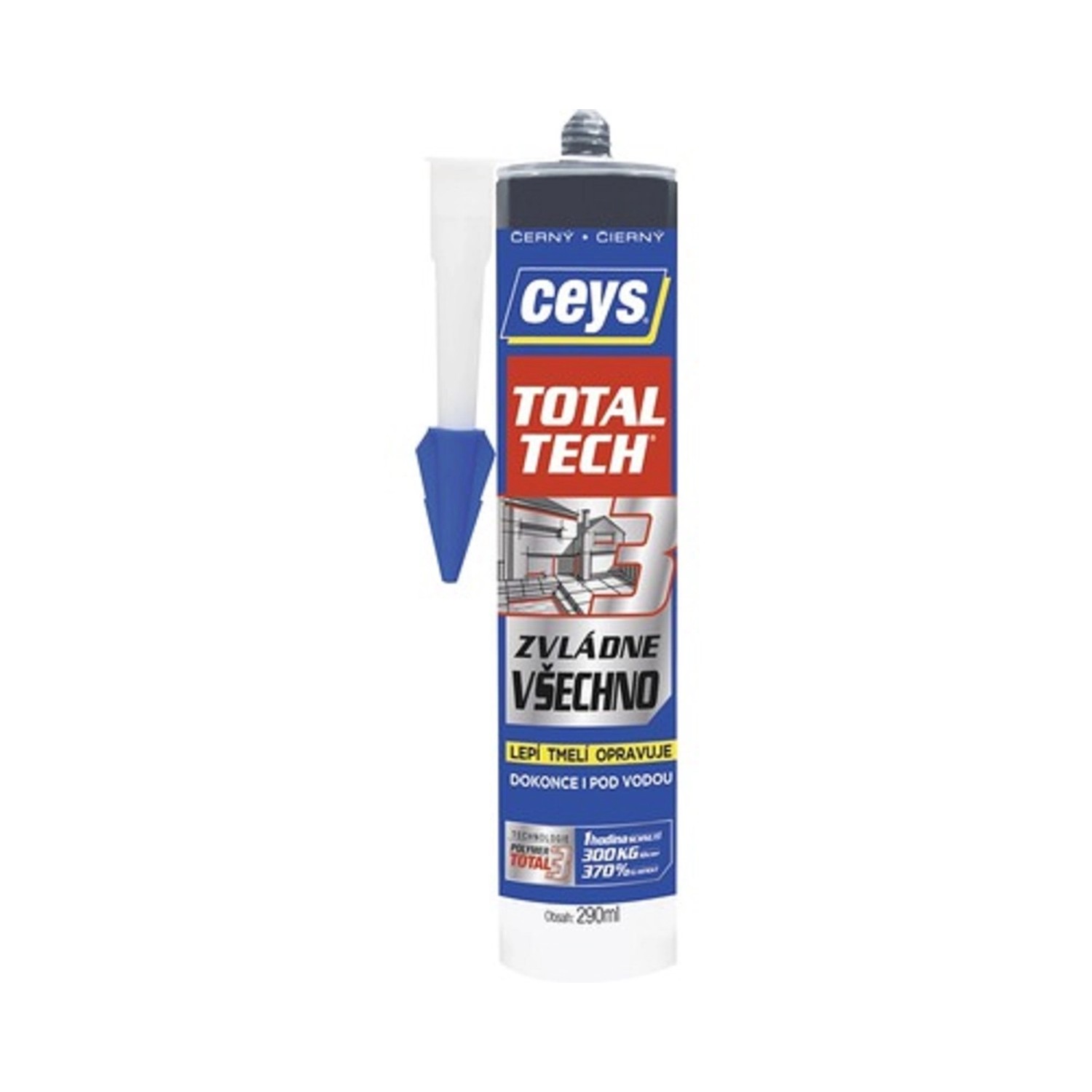 Tmel lepicí Ceys TOTAL TECH Express černý 290 ml