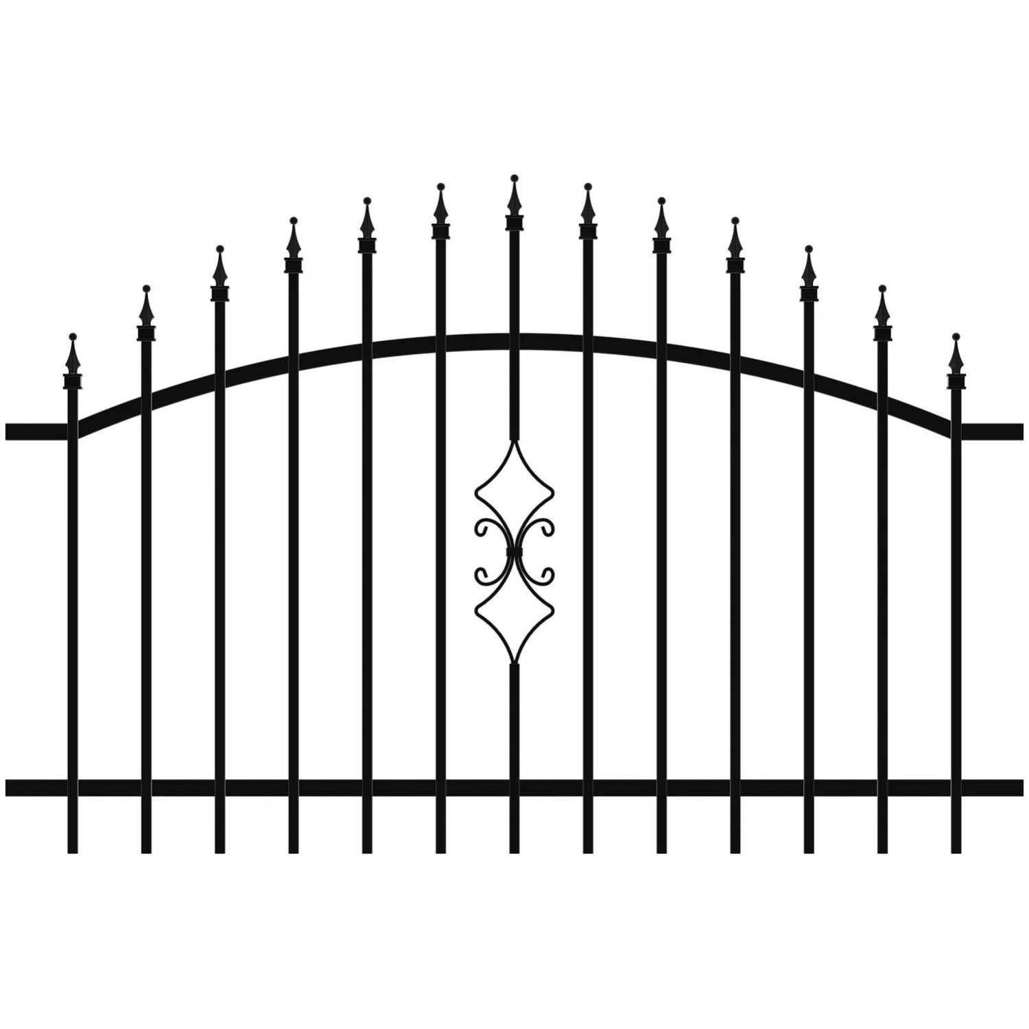 JARMEX Plotové pole PRATO RAL 9005 černé 1200 x 1800 mm
