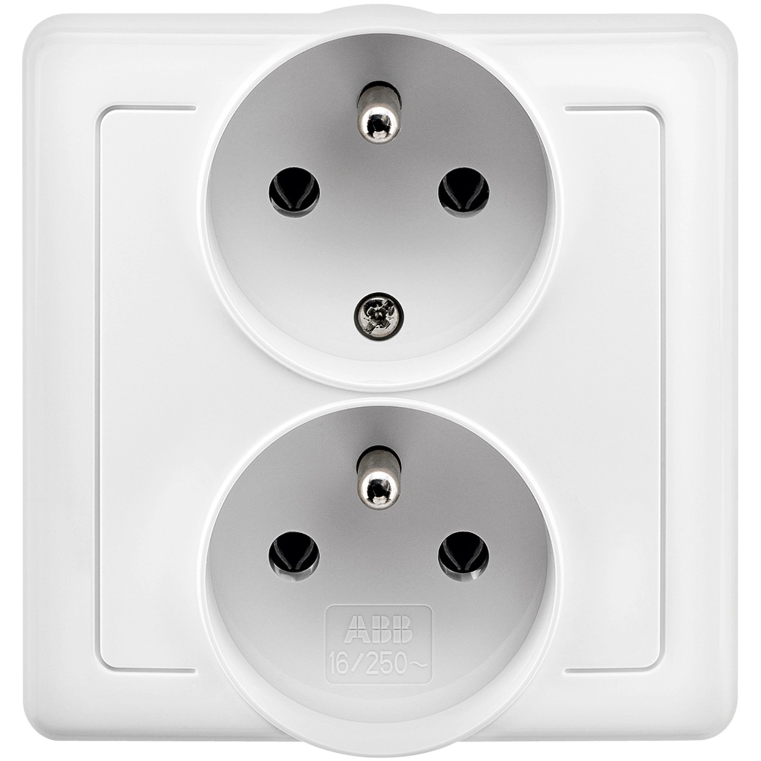 Zásuvka dvojitá s uzemněním 5512g-c02249b1w