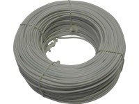 Silový kabel H03VVH2-F 2x0,5 mm, bílá - metráž
