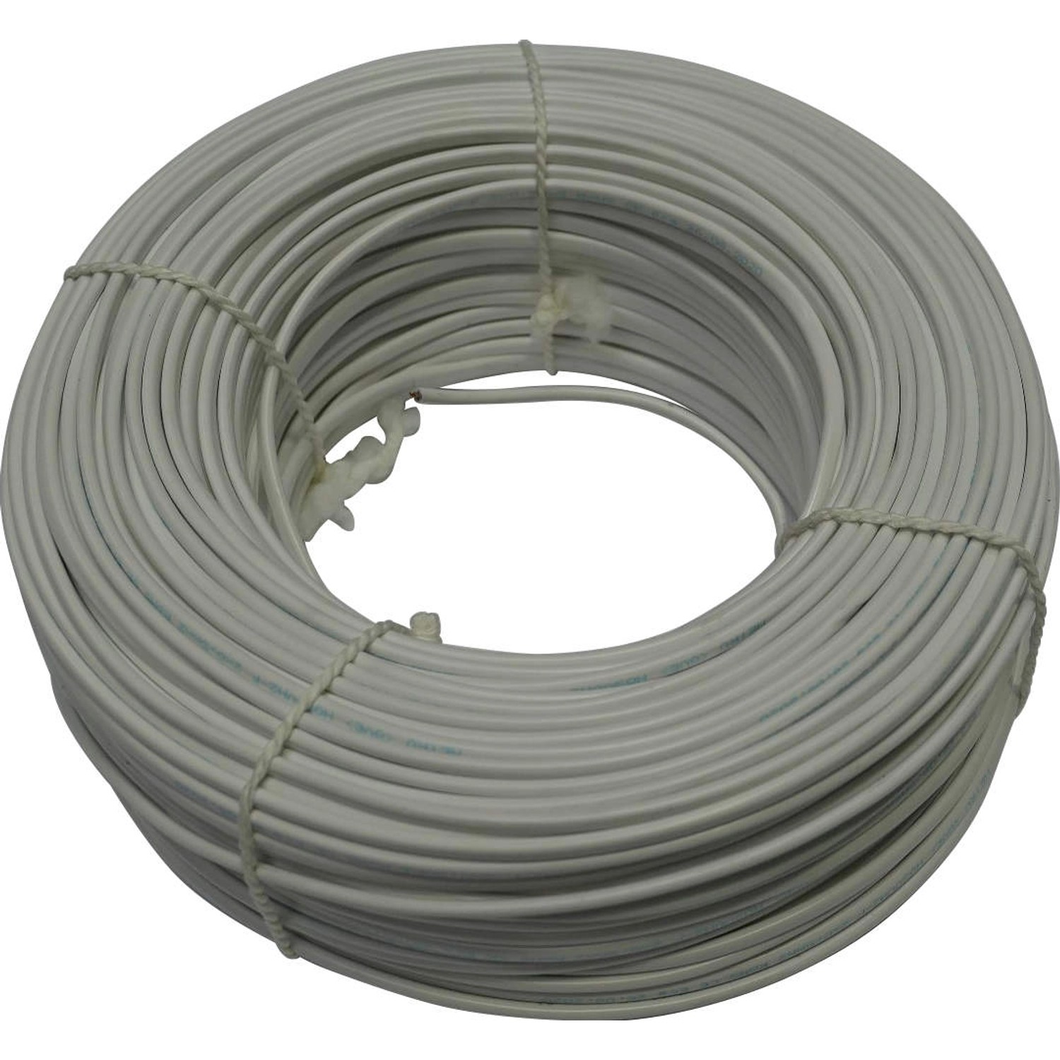 Silový kabel H03VVH2-F 2x0,5 mm, bílá - metráž