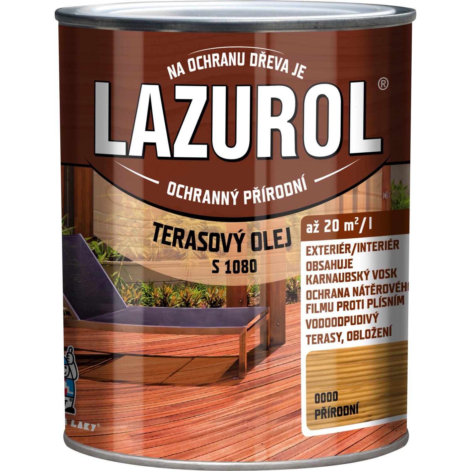 Lazurol terasový olej bezbarvý 0,75l