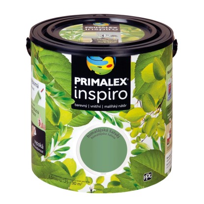 PRIMALEX Barevný vnitřní malířský nátěr Inspiro himalájská šalvěj 2,5 l