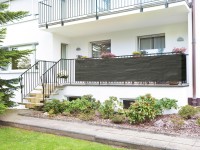 BWO Balkónová zástěna HDPE antracitová 90 x 500 cm