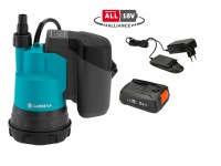 GARDENA Akumulátorové čerpadlo pro čistou vodu 2000/2 18V P4A - sada