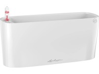 Lechuza Samozavlažovací truhlík DELTA 10 bílá lesklá, 30 x 11 x 13 cm