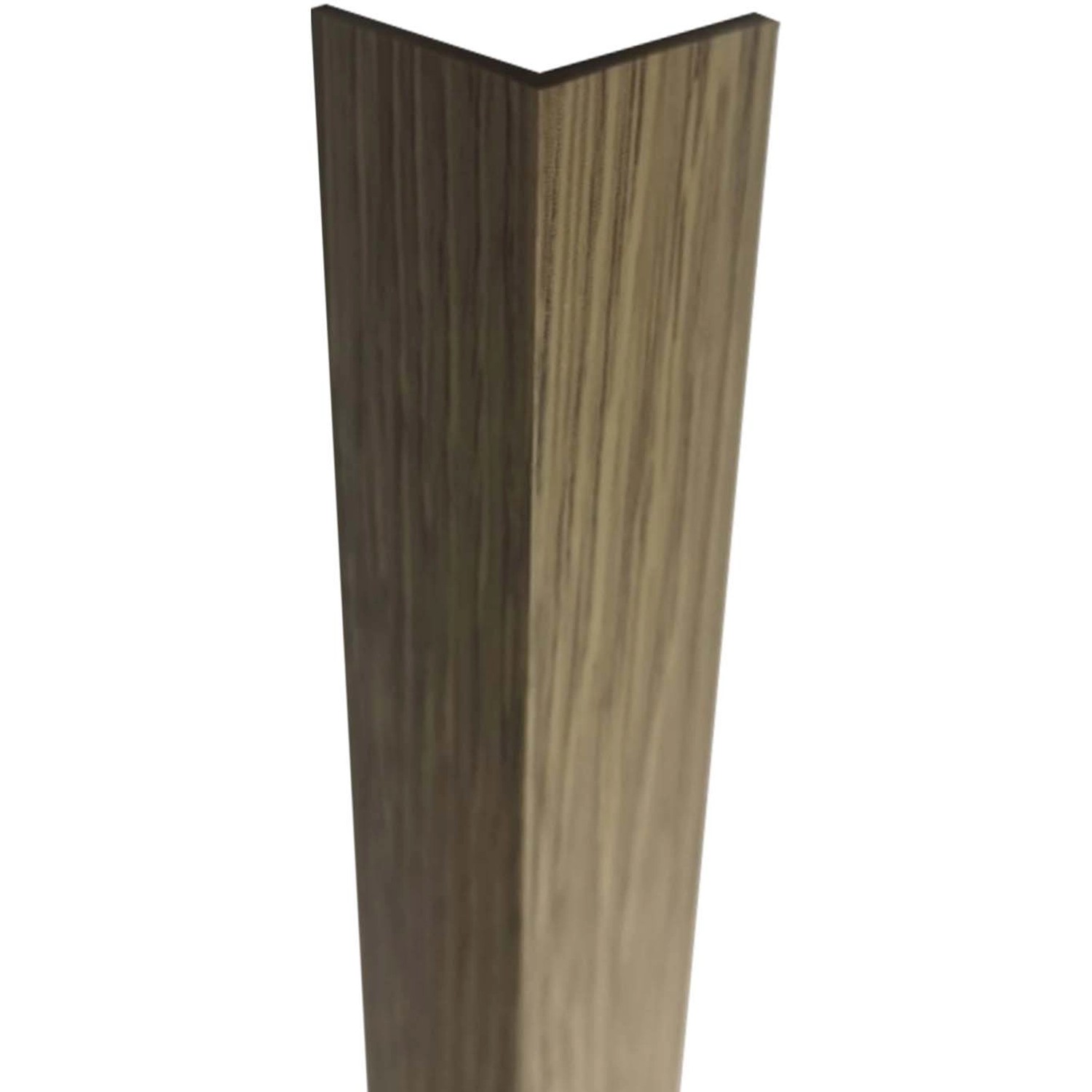 Arcansas Úhlový profil PVC imitace dřeva, tmavý, 20 x 20 x 1000 mm