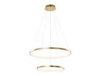 Just Light Závěsné LED svítidlo Circle, 41W, 5330lm, zlatá, pr. 50 cm