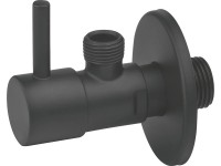 baliv Designový rohový ventil EV-3420 s páčkou, matná černá, 1/2