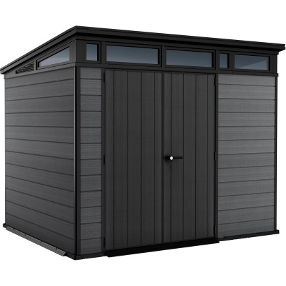 Keter Plastový zahradní domek Cortina 9x7, šedá, 279 x 218 x 226 cm