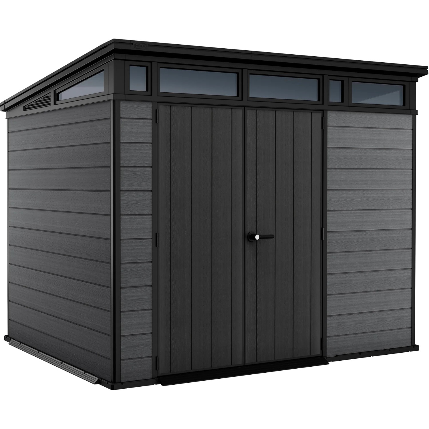 Keter Plastový zahradní domek Cortina 9x7, šedá, 279 x 218 x 226 cm