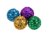 Olala Pets Míček Disco třpytky 4 cm, 4 ks