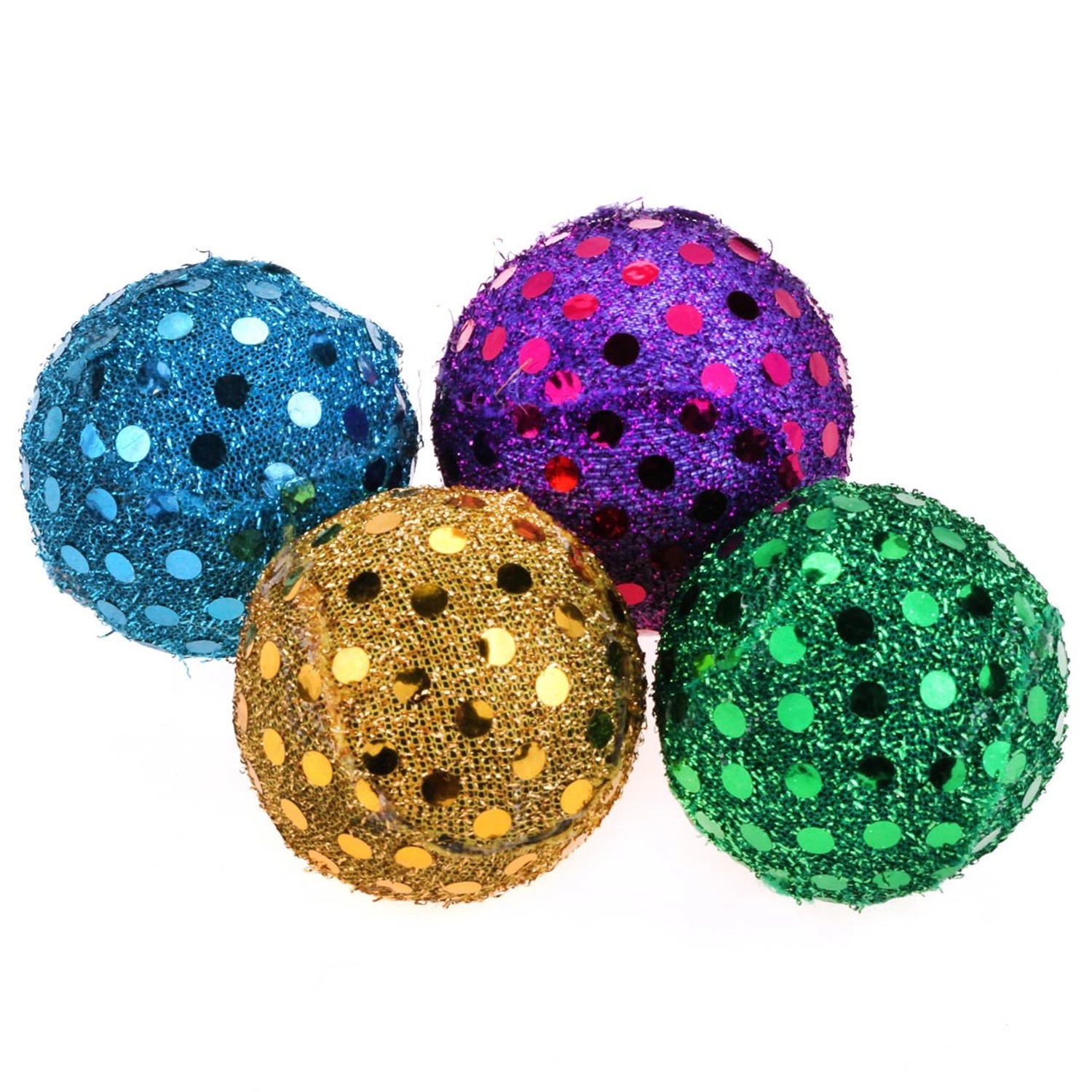 Olala Pets Míček Disco třpytky 4 cm, 4 ks
