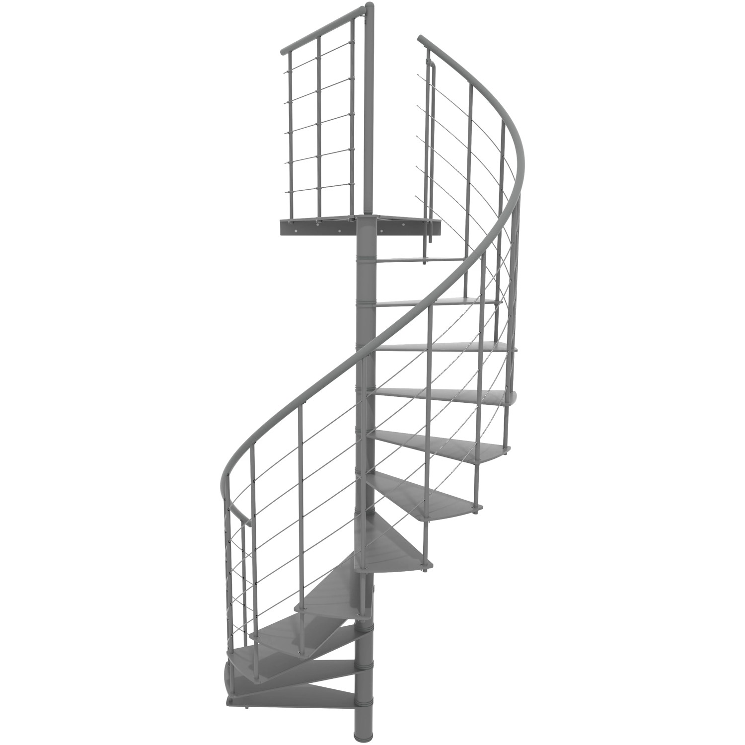 Minka STAIRS Kovové točité schodiště Milano šedé pr. 120 cm