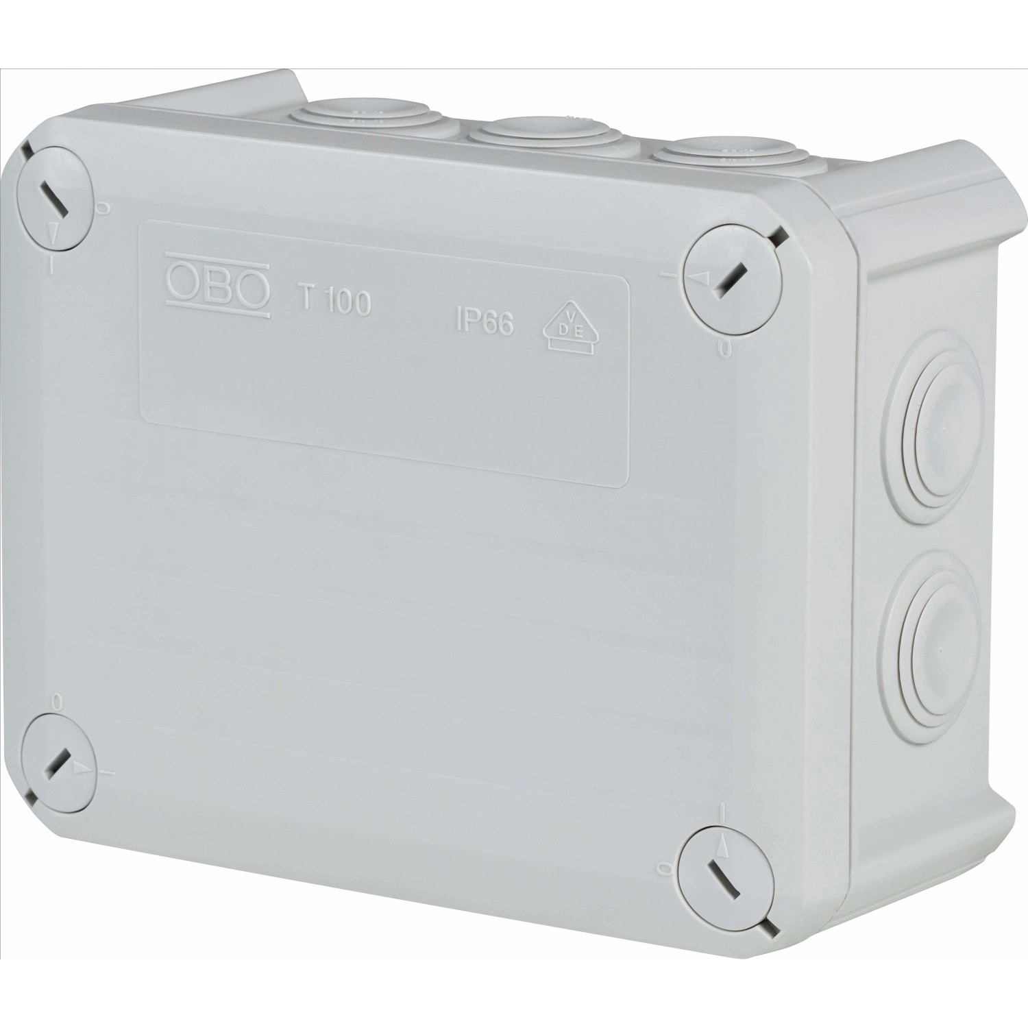 OBO Rozbočovací krabice na omítku 150 x 116 mm IP66 šedá