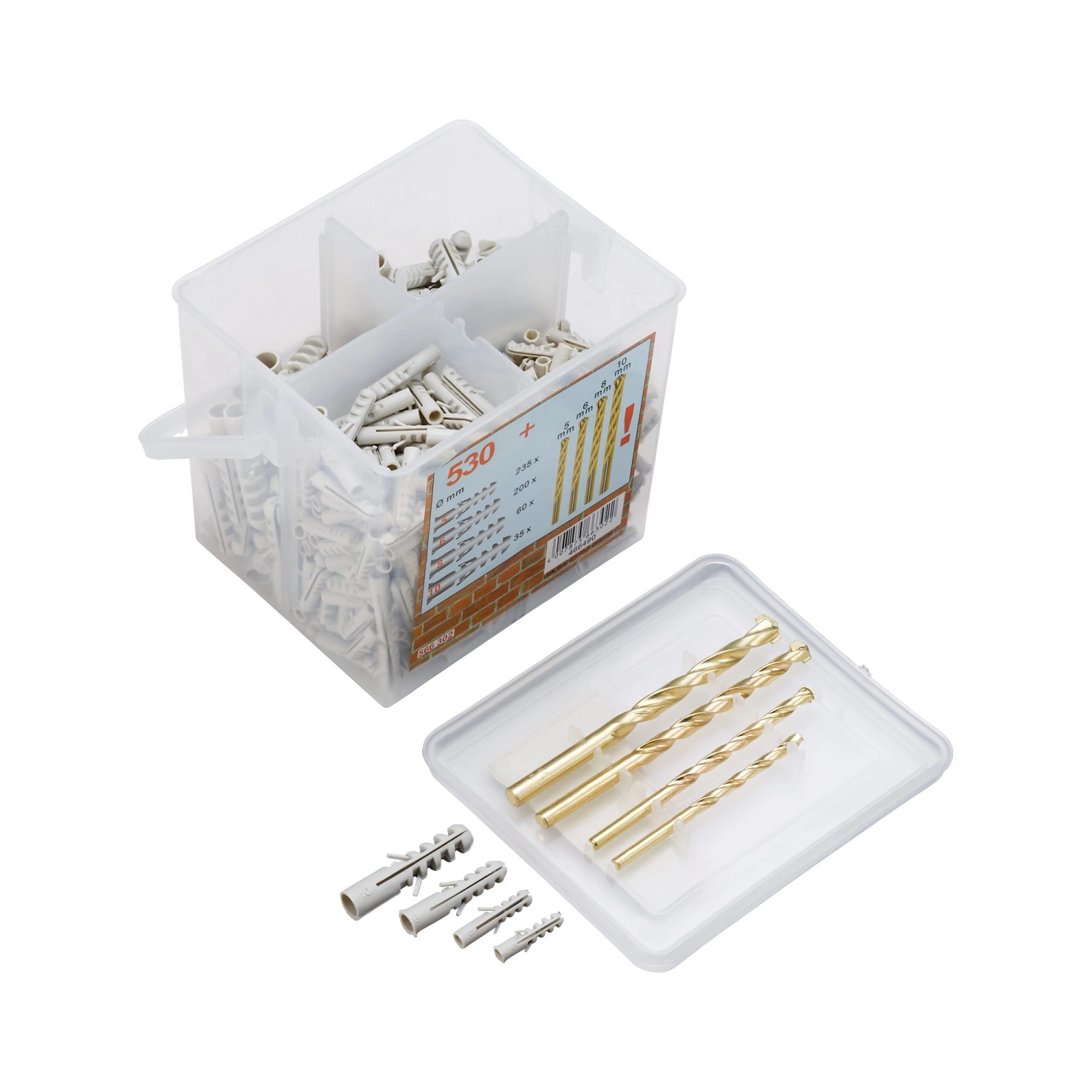 LUX Kbelík s hmoždinkami a vrtáky