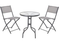 3-dílný balkónový set s kovovým rámem 3-dílný balkónový set s kovovým rámem