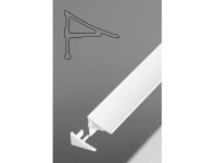 RAVAK Krycí lišta pro vany/vaničky pro spáry do 11 mm, 1,8 x 110 cm