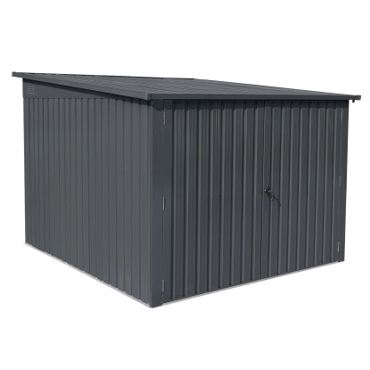 Floraworld Garáž na 3 jízdní kola Vario, antracitová, 217 x 236 x 145/165 cm