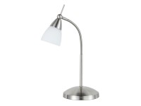Paul Neuhaus Halogenová stolní lampa Pino, 28W, ocelová, pr. 14 x 44,5 cm