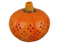 Anděl Přerov Svícen keramická dýně, oranžová, 15 x 14 cm Anděl Přerov Svícen keramická dýně, oranžová, 15 x 14 cm