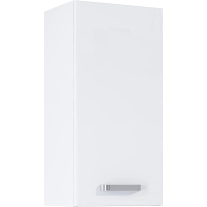Maximus Závěsná koupelnová skříňka Eve, 1 dvířka, lesklá bílá, 30 cm