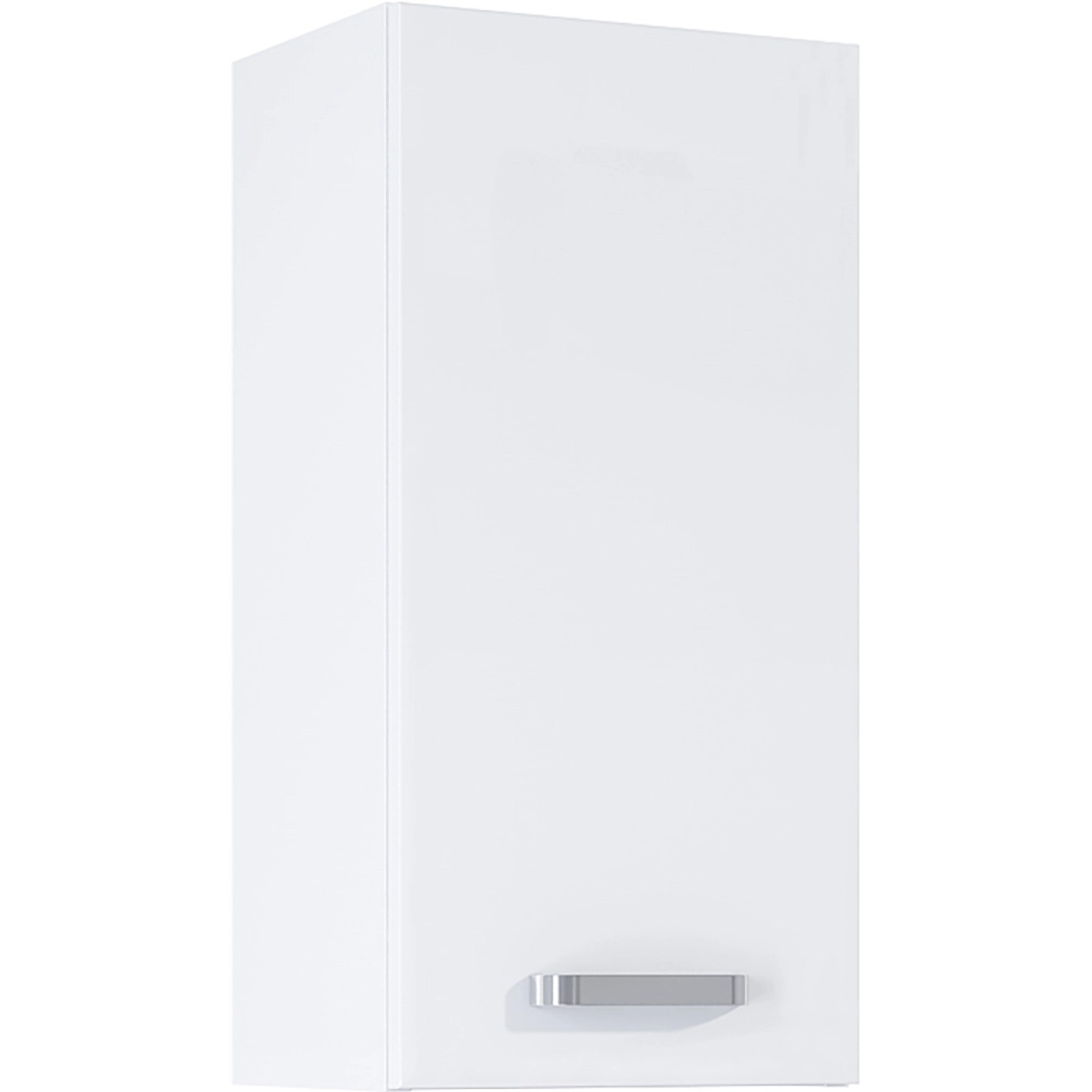 Maximus Závěsná koupelnová skříňka Eve, 1 dvířka, lesklá bílá, 30 cm