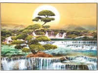 Bondecor Obraz, MDF rám, Put Frame Vodopád 70 x 100 cm